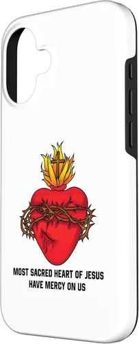 Vista 2 de iPhone 16 Most Sacred Heart of Jesus Design Case