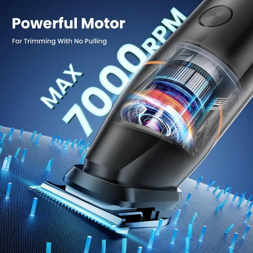 Vista 8 de MAXGROOM - Afeitadora de vello corporal para hombre, afeitadora resistente al agua para la ingle, testículos y bolas, kit de aseo eléctrico sin