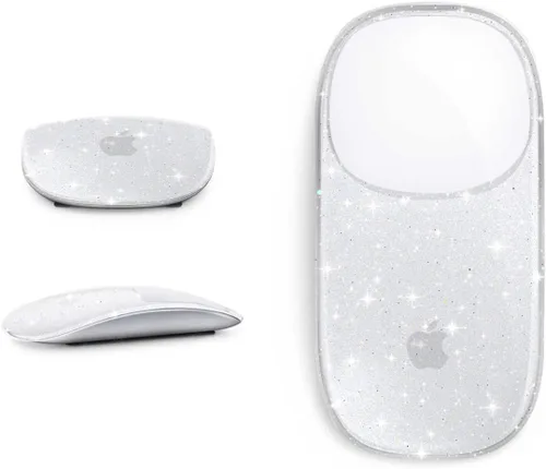 Vista 4 de B BELK Funda compatible con Apple Magic Mouse 1 y 2, funda rígida de plástico transparente ultrafina para Magic Mouse, 3 capas resistente a caídas