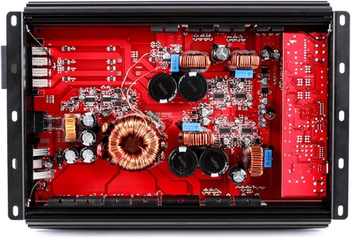 Vista 4 de Skar Audio SKv2-200.4D Amplificador de altavoces para coche de 4 canales, rango completo, clase D, MOSFET, 1800W de potencia máxima