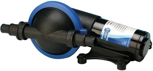 Vista 2 de Jabsco Serie 50880 Marine - Bomba de drenaje de ducha/sentina sin filtro, 3.7 GPM, conexiones de 3/4 pulgadas