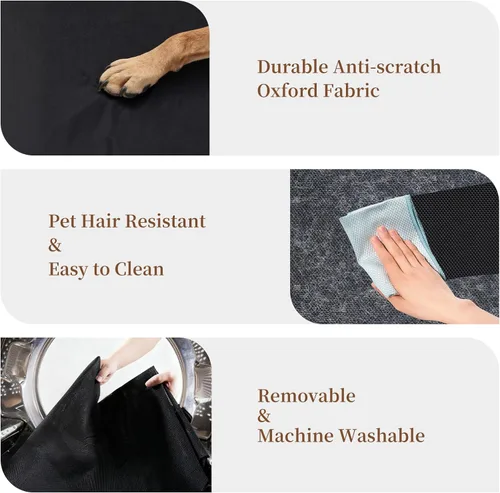 Vista 5 de STARLATTA Cama elevada para perros grandes, cuna elevada lavable con pies antideslizantes, camas refrescantes impermeables con tela Oxford, uso