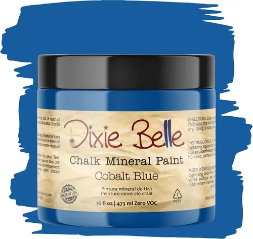Vista 337 de Pintura para muebles con acabado de tiza Dixie Belle Paint Company - Amatista (4oz) - Pintura mineral de tiza chic púrpura profundo mate