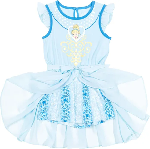 Vista 2 de Disney Princess Moana Frozen Ariel Cenicienta Tiana - Mameluco y falda para niñas pequeñas a niños grandes