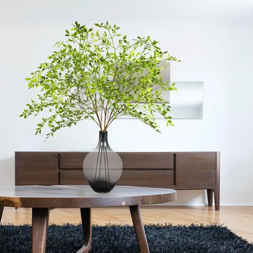 Vista 8 de Ttranewsoo Tallos de vegetación artificial, ramas Nandina de 43.3 pulgadas, tallos altos para plantas artificiales para jarrón, decoración