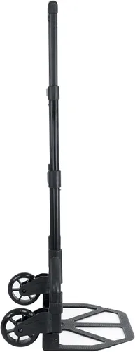 Vista 3 de Rockville GigMate - Carrito de mano de aluminio para DJ/músico de 154 libras, se pliega en plano, ruedas de goma grandes, cuerda elástica incluida