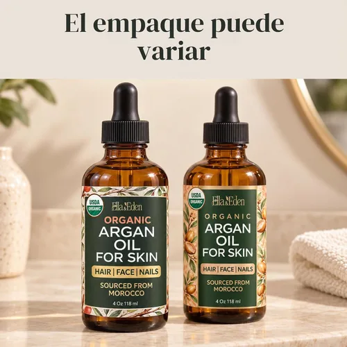 Vista 8 de Aceite de argán orgánico para el cabello, la cara y la piel, 100% puro