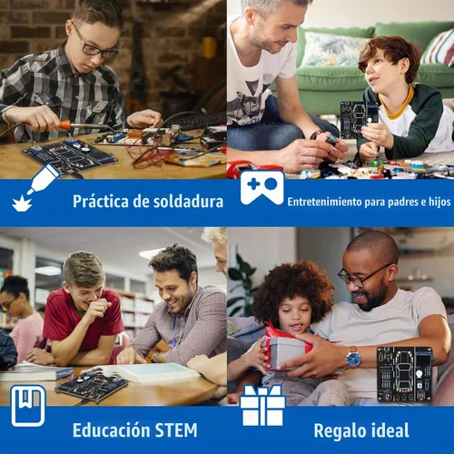 Vista 6 de MIOYOOW Kit de Práctica de Soldadura de Simulación de Conducción de Automóvil DIY, Kit de Proyecto de Simulador de Conductor de Automóvil