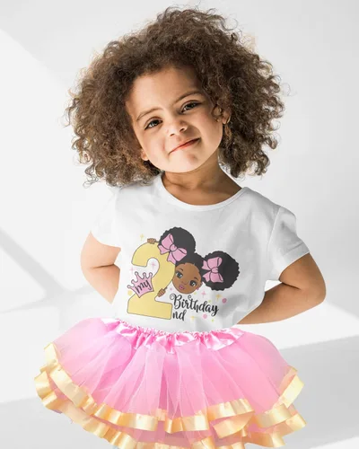Vista 6 de Luke and Lulu First Birthday Outfit Girl - 2nd Birthday Outfit Girl - 3rd Birthday Outfit Girl - Afro Puffs