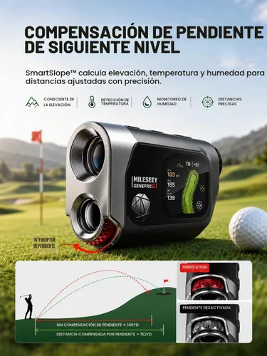 Vista 6 de MILESEEY G1 Touchscreen & GPS Rangefinder with 43000+ Built-in Golf Courses