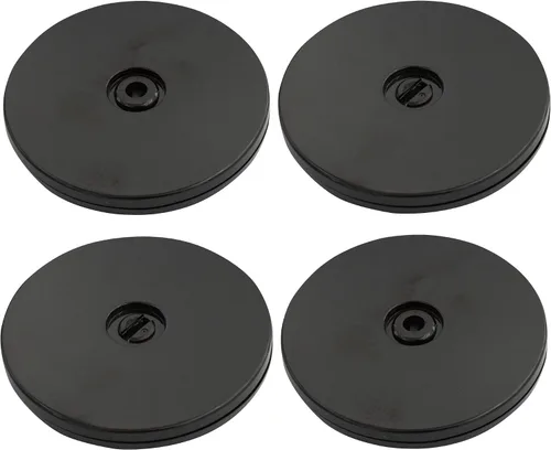 Vista 21 de 4 Piezas Negro 2 pulgadas Acrílico Lazy Susan Organizador Giratorio de Mesa con Rodamientos - Placa Giratoria Redonda para Estante de Especias