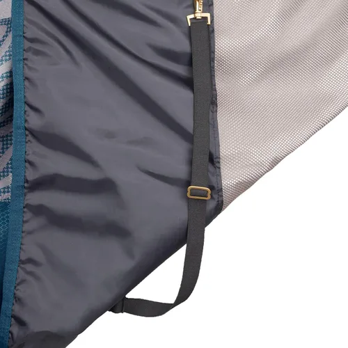 Vista 4 de HORZE Nevada 600D - Hoja ligera impermeable para caballos de verano, color azul legión, 78 pulgadas