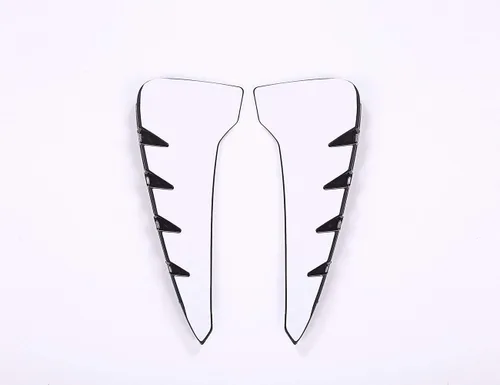 Vista 4 de YIWANG Carrocería de coche Fender Side Ventilaciones Laterales Rejilla Orificio 2 piezas para BMW Xdrive Logo Emblem X5 F15 X5M F85 2014-2019 (negro)