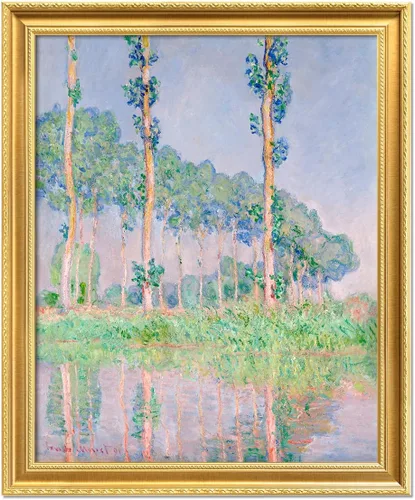 Vista 165 de IPIC - Reproducción artística de los lirios de agua de Claude Monet 1906, impresiones giclée coinciden con el marco dorado clásico, arte de pared