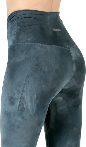 Vista 4 de ODODOS - Leggings de cintura cruzada para mujer, diseño con bolsillo interno, para yoga, deportes, gimnasia o entrenamiento, pantalones deportivos