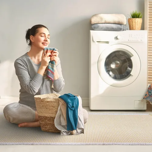 Vista 6 de ZALL - Tapete de baño de punto gofre beige, súper absorbente, antideslizante, largo, color crema, 24 x 72 pulgadas, lavable a máquina, ultra suave