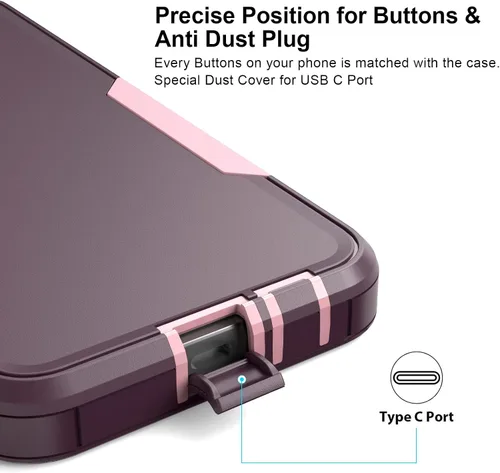 Vista 5 de Funda de teléfono para Galaxy A14 5G [a prueba de golpes] [a prueba de caídas] [protector de pantalla], resistente protección para Samsung Galaxy
