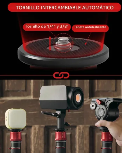 Vista 2 de IFOOTAGE Cobra 3 A180F - Monopie de cámara de 71 pulgadas, monopie