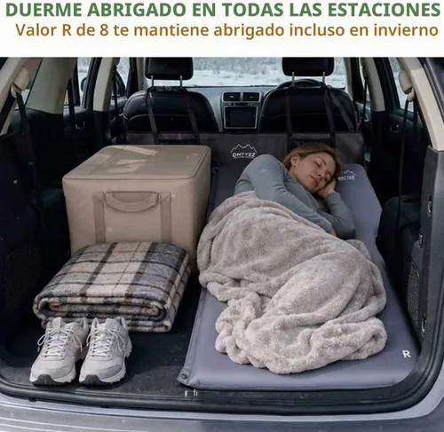 Vista 7 de ONTYZZ Colchón de aire SUV 8 R-Value Almohadilla de dormir autoinflable, lado derecho Derecha (gris)