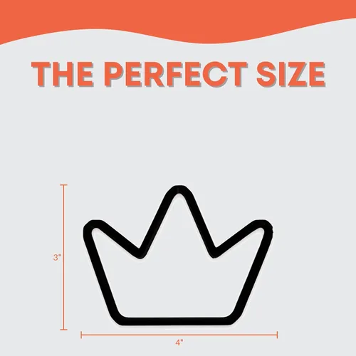 Vista 2 de Cortador de galletas King Crown con diseño fácil de empujar