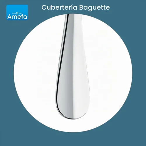 Vista 6 de Amefa Baguette - Juego de cubiertos (20 unidades), color plateado