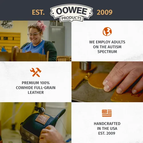 Vista 4 de Oowee - Fundas de cuero genuino para botellas, se adapta a botellas de cerveza de cuello largo de 12 onzas, soporte para botellas o abrazaderas