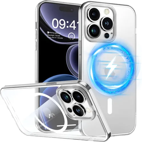 Vista 7 de Dataroad - Funda magnética para iPhone 13 Pro Max, resistente compatible con MagSafe, protección contra caídas de grado militar, forro de microfibra
