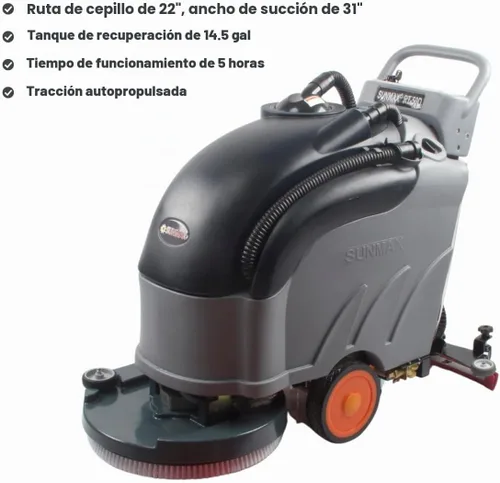 Vista 2 de SUNMAX RT50D - Secador de piso autopropulsado de 22 pulgadas, tanque de 14.5 galones, hasta 36,000 pies cuadrados/hora, juego completo de piezas