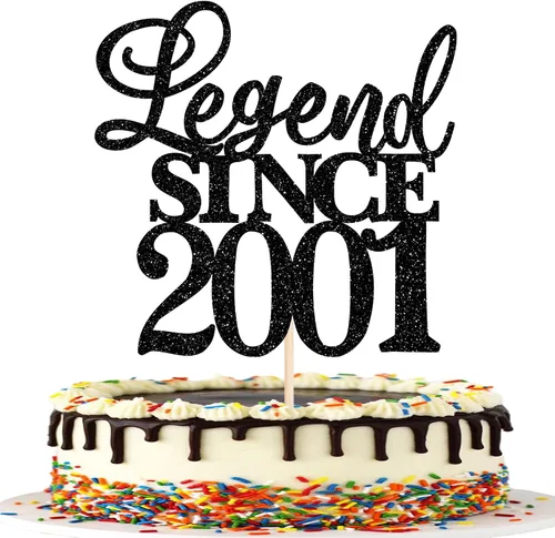 Vista 37 de Rsstarxi 1 paquete de decoración de pastel con purpurina de leyenda desde 2012 para decoración de tarta de cumpleaños 13 años para decoración