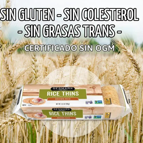 Vista 5 de Sesmark Arroz integral sin gluten adelgaza – Proyecto sin OMG verificado – 3.5 onzas (paquete de 12)