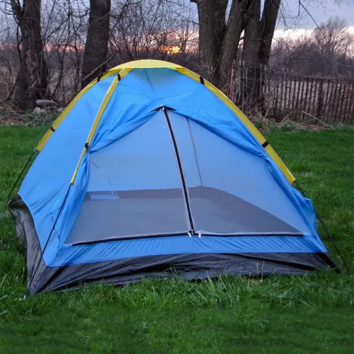 Vista 3 de Poco Divo casa de campaña para mochileros, cúpula de campamento familiar, para 2 personas