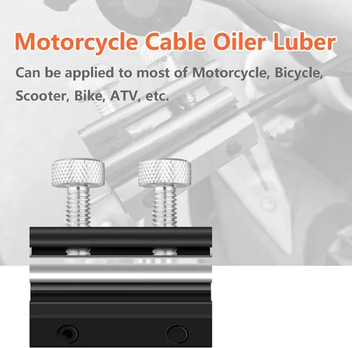 Vista 6 de Lubricador de cable Lubricante Luber Lube Herramienta de engrasador Doble Abrazadera para Motocicleta ATV Dirtbike Scooter Bike