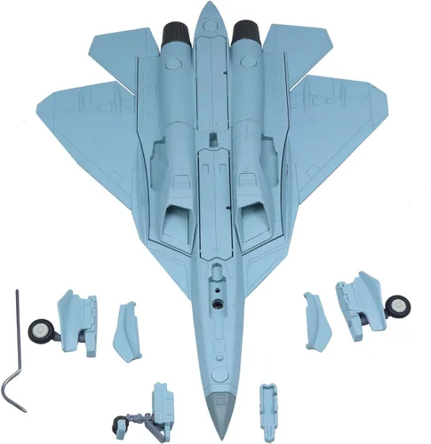 Vista 5 de Su-57 Felon - Aviones fundidos a presión a escala 1/100, modelo de avión de metal para coleccionista, entusiasta de la aviación, coleccionable