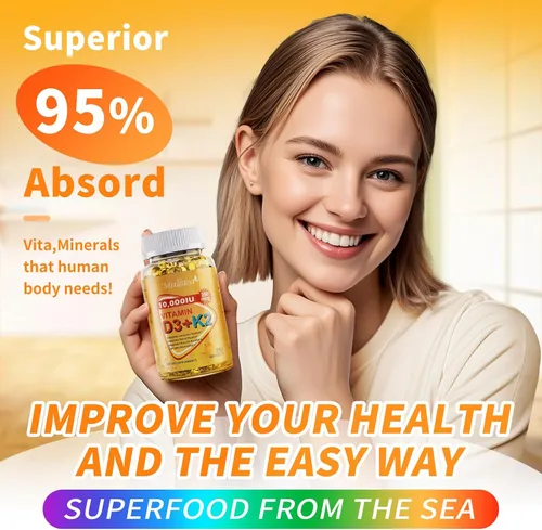 Vista 5 de Vitamina D3 K2 a base de plantas de 10000 UI con aceite MCT de coco virgen – 200 mcg MK7 de vitamina K2, sin OMG para una máxima absorción, salud