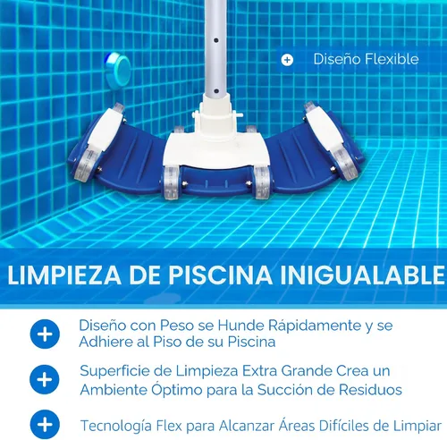 Vista 3 de Cabezal aspirador Swimline 8150 Flex pesado, azul