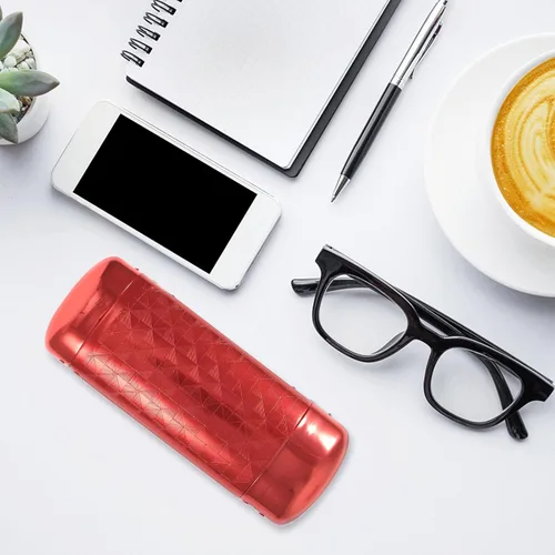 Vista 9 de TENDYCOCO Caso de gafas de sol Caso duro de aluminio para gafas para adultos (plata)