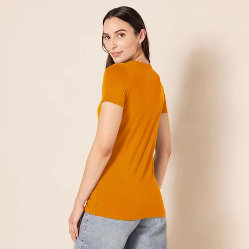 Vista 386 de Amazon Essentials Women's Regular-Fit Short-Sleeve Crewneck T-Shirt