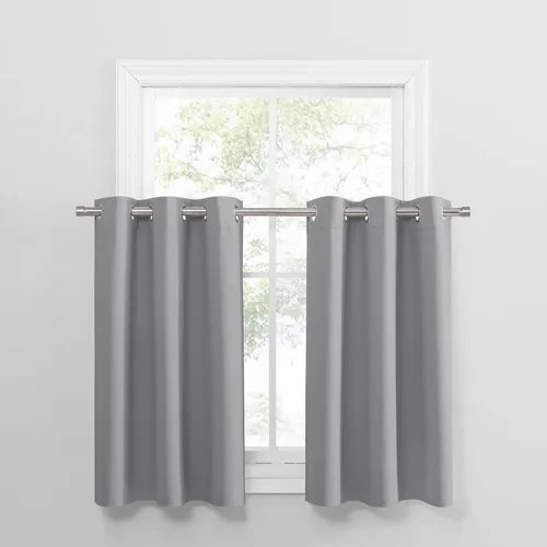 Vista 29 de PONY DANCE Cortinas para Autocaravana de 24 pulgadas de Largo, Cortinas Cortas para Baño y Cocina, Mini Cortinas de Privacidad para Camper