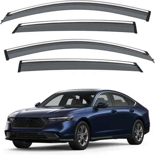 Vista 16 de Protector de lluvia adhesivo compatible con Toyota RAV4 2019-2025, protector de parabrisas de policarbonato, deflector de viento para ventana