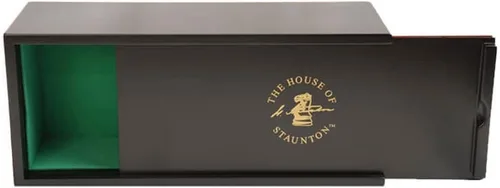 Vista 3 de The House of Staunton Caja de ajedrez deslizante Ébano (Macassar Ebony)