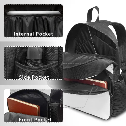 Vista 7 de SYtrade Bolso lindo del libro del patrón de la mochila del niño de la impresión animal 3D para la escuela, Caballo del, Mochilas de mochila