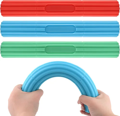 Vista 9 de 3 barras de resistencia flexibles, obstrucción de torsión, agarre de mano, barras de resistencia para golfistas, tendinitis en codo, muñeca