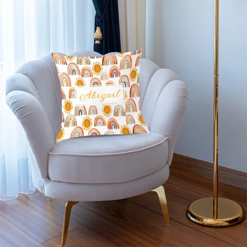 Vista 6 de Funda de almohada personalizada con nombre de bebé para bebé, niño y niña, almohada personalizada con nombre, almohada personalizada para sofá