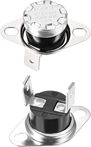 Vista 23 de uxcell KSD301 Termostato 104.0 °F/104°F 10A N.C Ajustar interruptor de temperatura de disco rápido para microondas, horno, cafetera 2 piezas