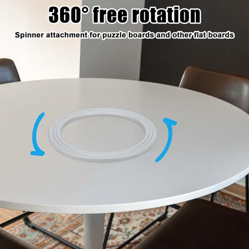 Vista 5 de Base giratoria de tablero de rompecabezas, tablero giratorio de rompecabezas giratorio de 360°, mesa giratoria para 1000/1500 piezas Lazy Susan