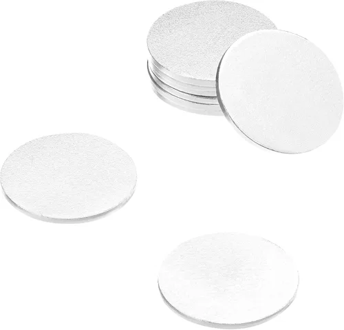 Vista 4 de totalElement Disco de acero de 1 pulgada con adhesivo 3M, placas de metal en blanco (paquete de 50)