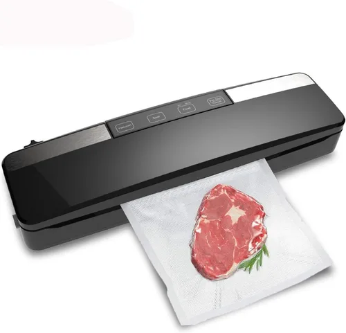 Vista 2 de Vacuum Sealer V2 125W Built-in Cutter Automatic Food Packaging Machine Best Vacuum Packaging Machine for Kitchen (Bundle 2 Depends on Your Country)