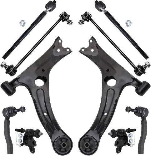 Vista 115 de Detroit Axle - Kit de suspensión delantera de 10 piezas para Jeep 2002-2004
