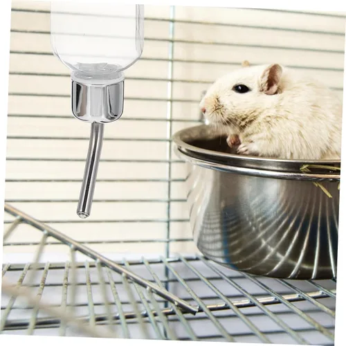 Vista 5 de Abaodam Dispensador de agua para perros pequeños, botella de agua para mascotas, alimentador automático para conejo y gato, fácil de usar