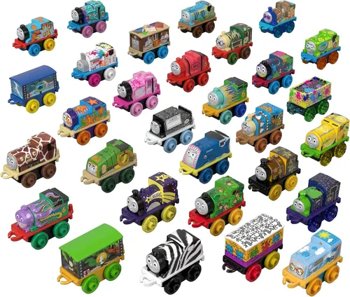Vista 5 de Thomas & Friends Paquete de 30 trenes de juguete MINIS
